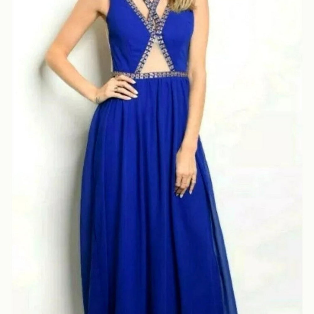 
                      
                        Solid Color Plunging Maxi Dress
                      
                    