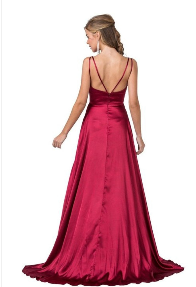 A-Line Style Evening Gown Red