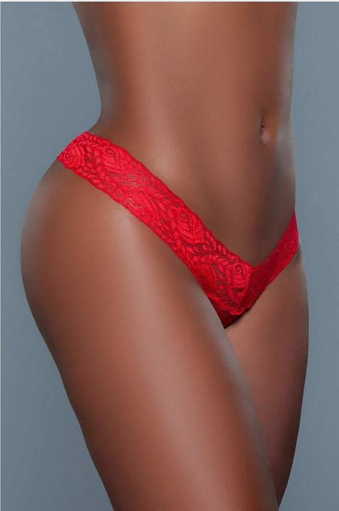 Lace V- Cut Low Rise  Panties