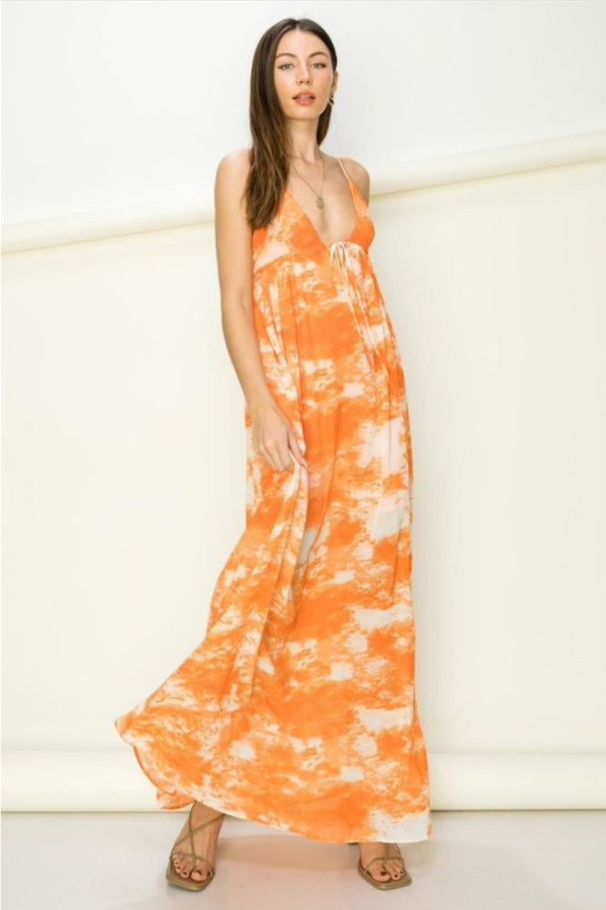 
                      
                        Tie Dye Orange Maxi Dress
                      
                    