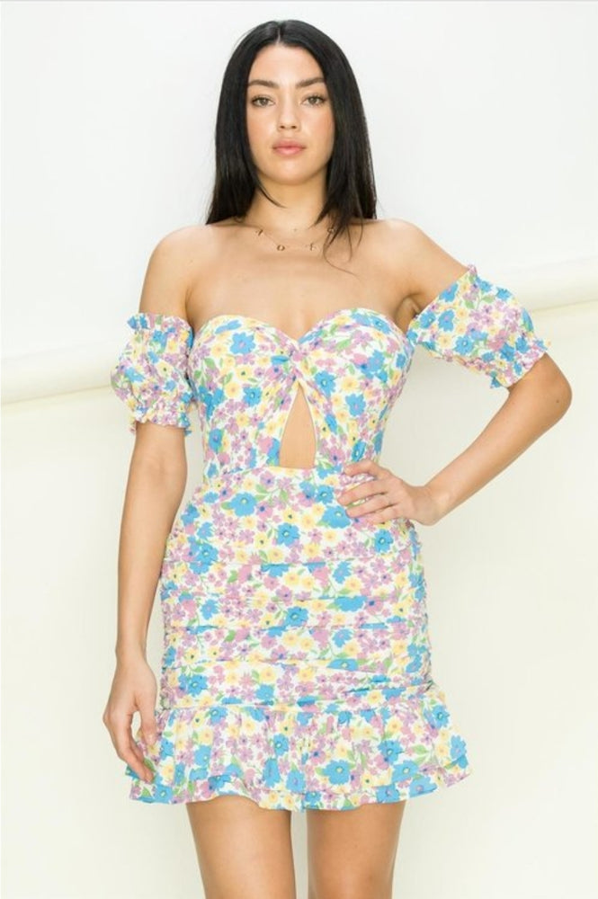 Love Me Right Off Shoulder Mini Dress