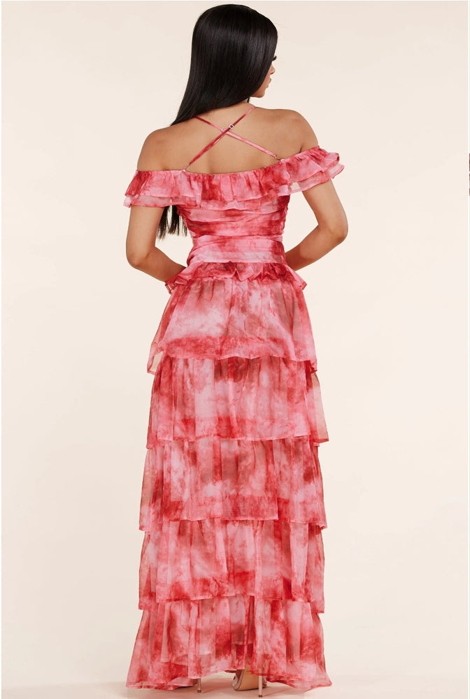 
                      
                        Latiste Ruffle Trim Strappy Maxi Dress
                      
                    