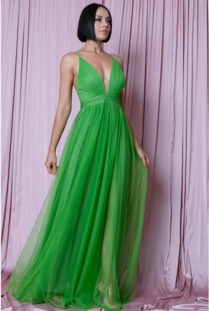 
                      
                        Mesh Kelly Green Maxi Dress
                      
                    