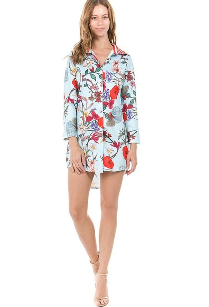 
                      
                        Floral Print Dress Shirt
                      
                    